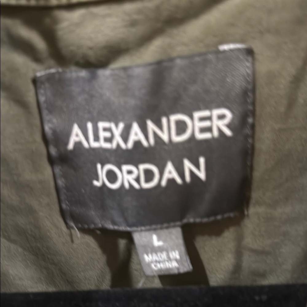 NWT Alexander Jordan Women's Utility Jacket in Olive - Picture 3 of 5